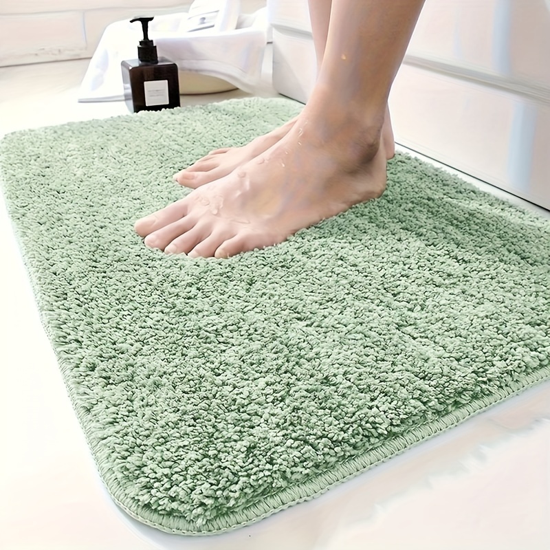 

1pc Floor Mat - Bathroom Absorbent, Non-slip Door Mat, Bedroom Bedside Blanket, Machine Washable, Skin-friendly And Easy To Clean, Ideal For Kitchen, Living Room, Bathroom Door, And Toy Room