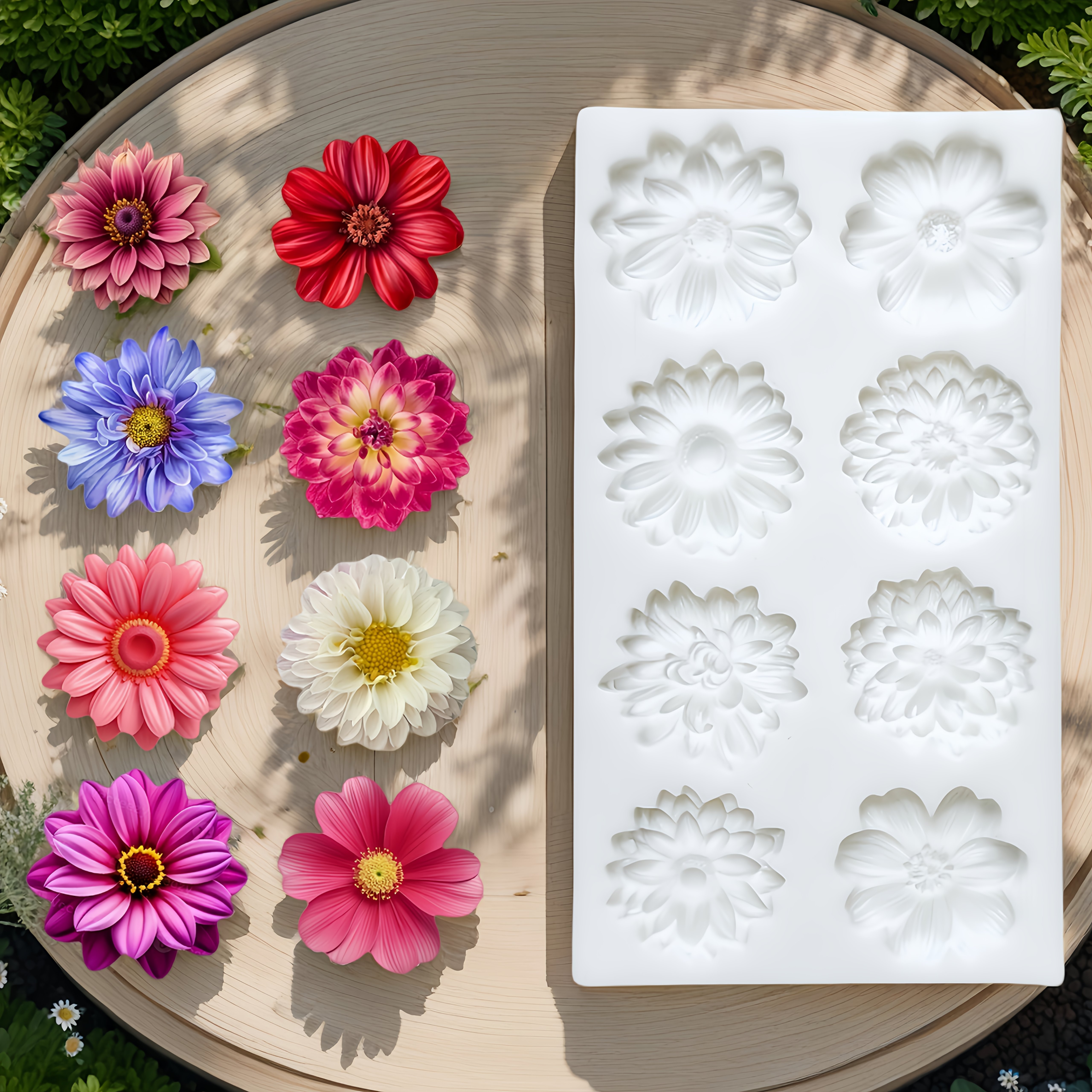 multiple flower shaped gummies and fondant molds creative cake molds kitchen baking molds candy molds