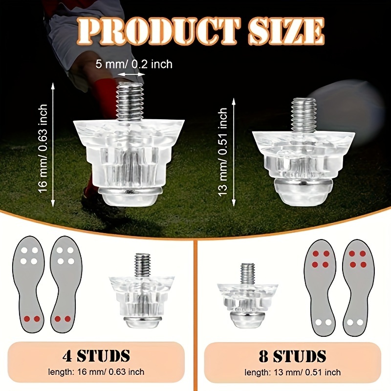 12 Pointes De Rechange Pour Chaussures De Football - Crampons En Aluminium 11mm Et 13mm, Avec Clé
