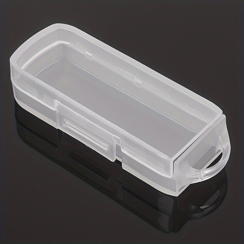 2-pack Transparent Usb Flash Drive Storage Box With Phone Adapter And Cable Organizer, Portable Plastic Pp Case For Electronics
