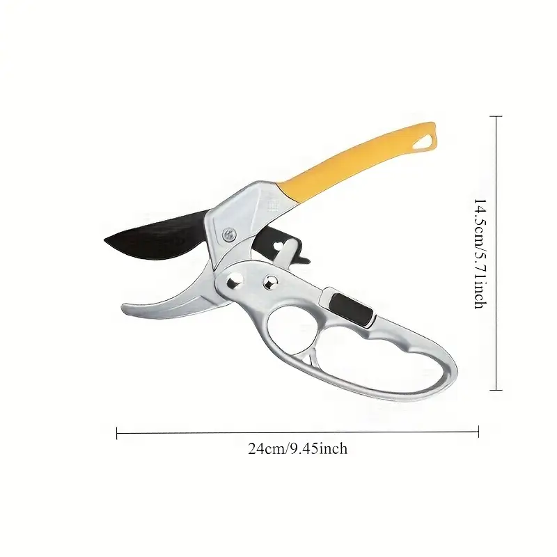 triple speed pruning scissors high carbon steel gardening scissors multifunctional manual pruning tool suitable for fruit trees vegetables and flowers   durable carbon steel suitable for gardens and courtyards details 4