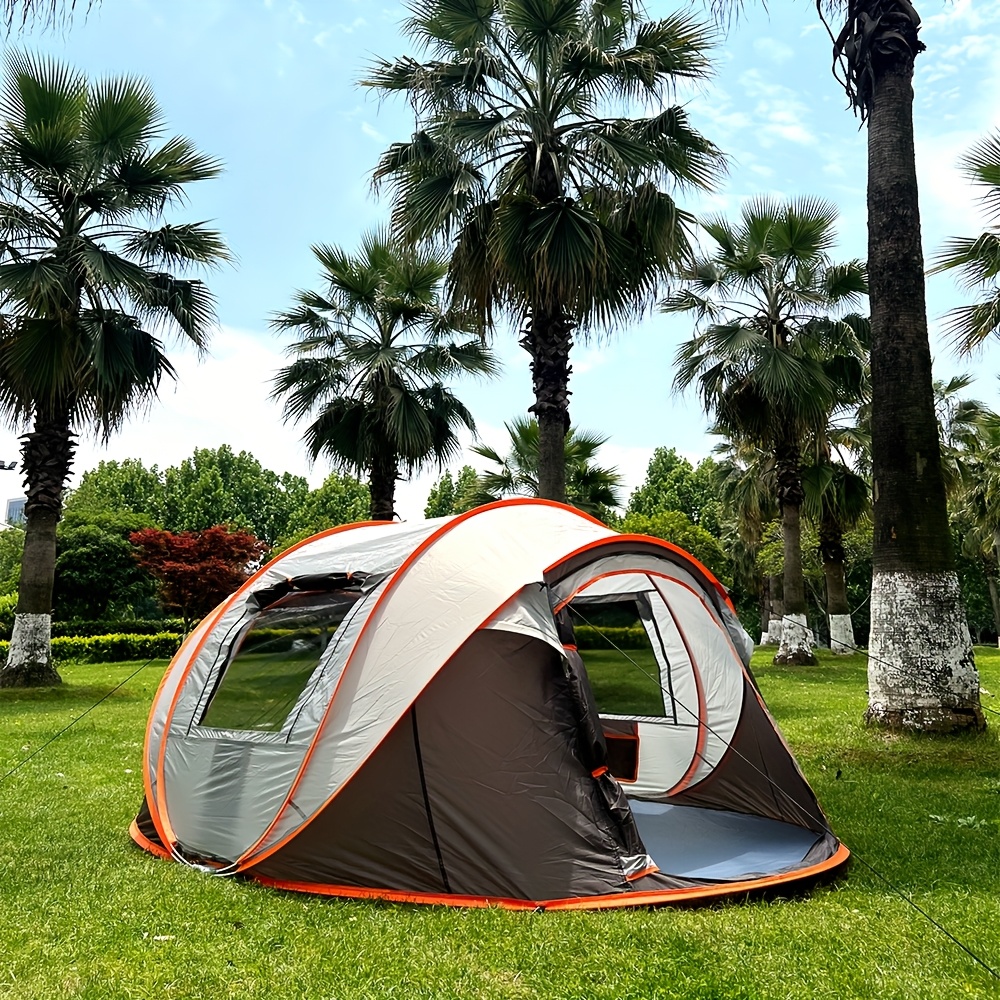 A quick pop-up tent, camping tent, 2 doors and 2 windows, family tent, hiking tent, beach tent, fishing tent, travel essential tent, suitable for camping hiking and traveling, Christmas gifts