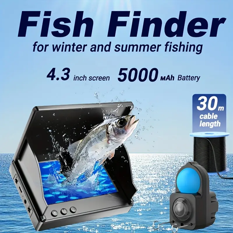 Underwater Fish Finder with 4.3-inch HD Display * Underwater Ice Fishing Camera, New Model Fishing Device Underwater Fish Finder with 4.3-inch HD Display * Underwater Ice Fishing Camera, New Model Fishing Device
