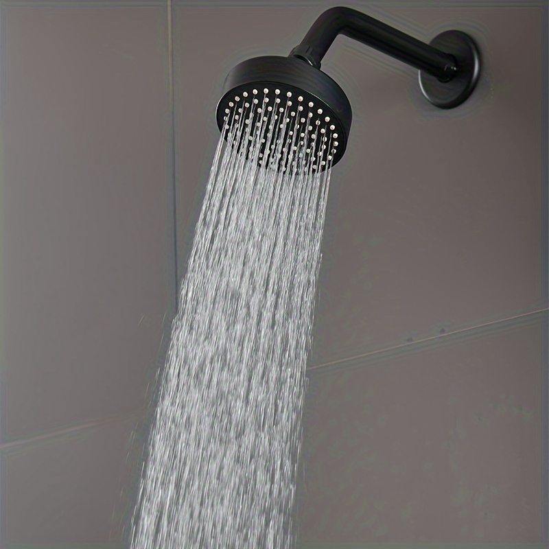 1 cabezal de ducha fijo para el hogar de 4 pulgadas, cabezal de ducha de  lluvia redondo, cabezal de ducha de lluvia de alta presión para baño,  accesor