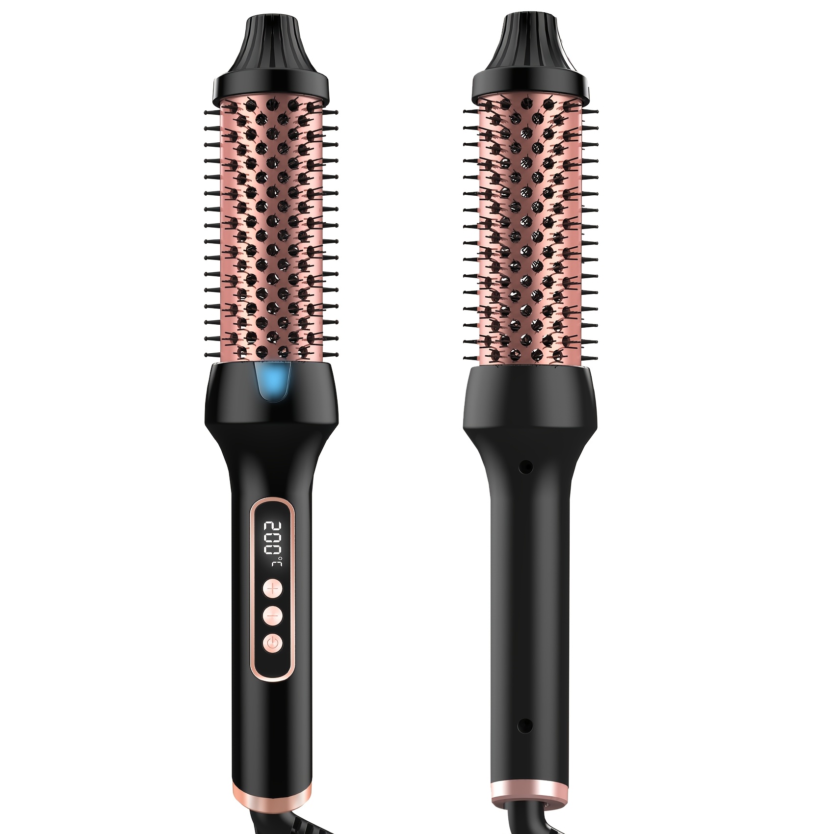 E-shop UKLISS Haarlockenstab Thermobürste Lockenbürste Heizbürste mit Stylingbürste 3,81 cm Runde Heizbürste für Volumen Locken, Valentinstag Geschenk