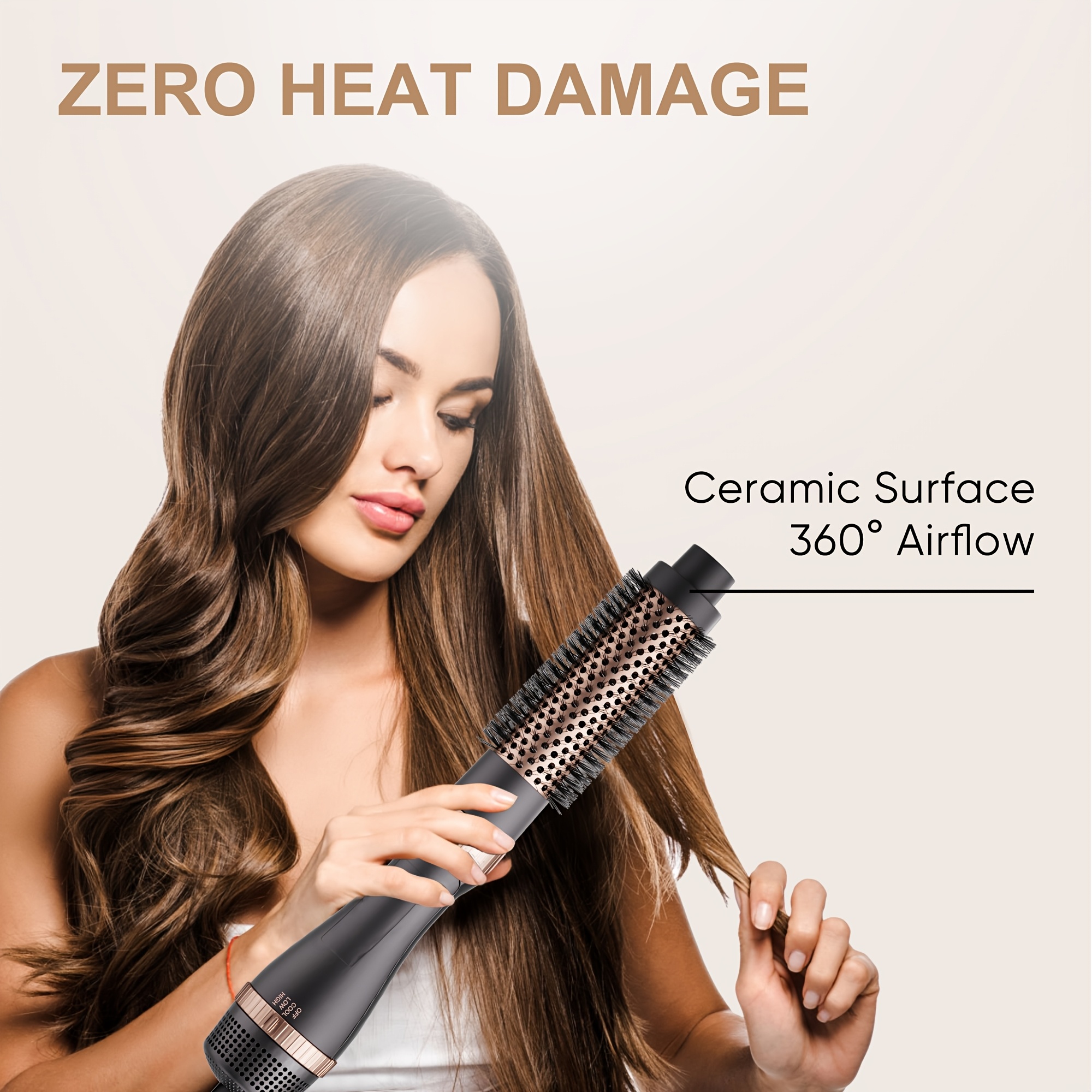 Daiylife 5 In 1 Hair Dryer Brush Set Straight Dry Curly Hair