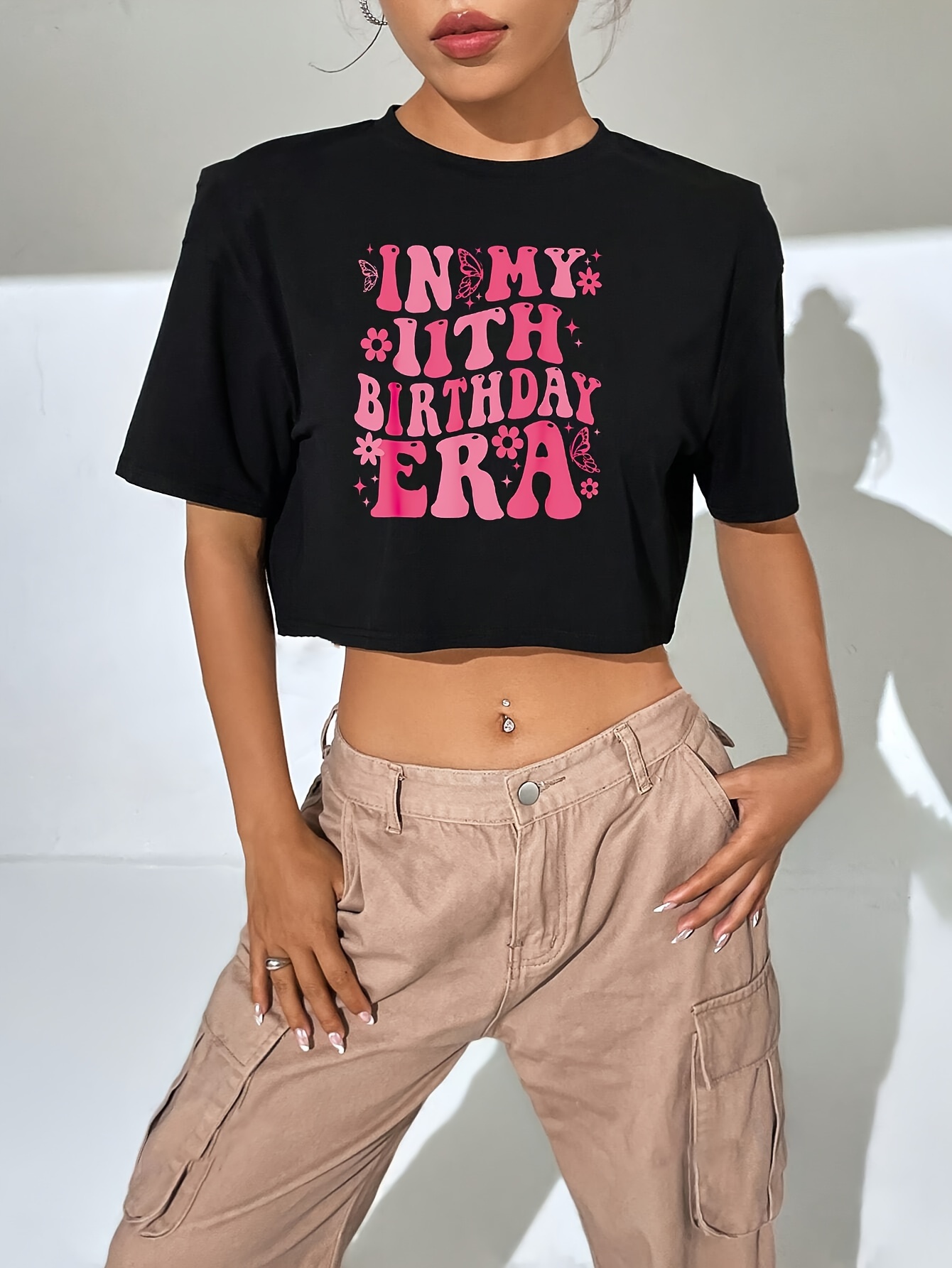 cute loose crop tops