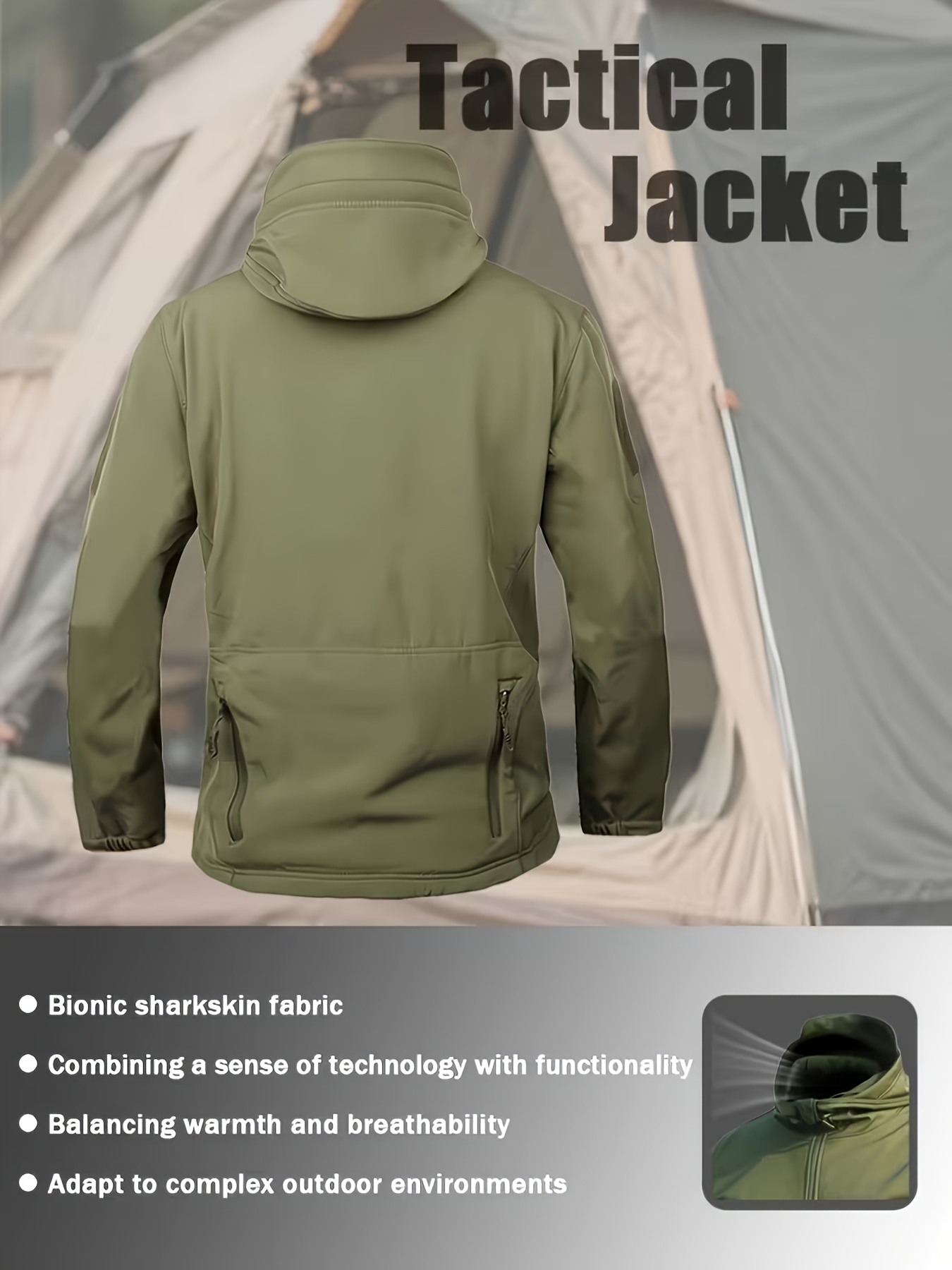 Light Photon Men's Winter Tactical Suit with Cycling Jacket and Pants