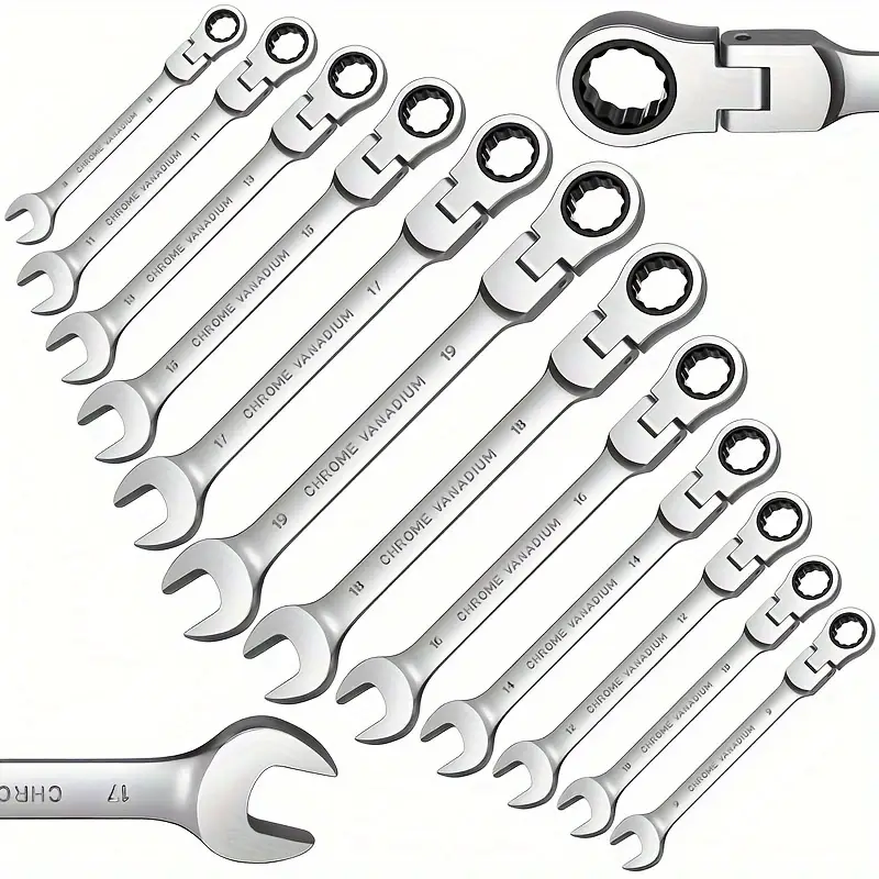 double purpose wrench ratchet wrench manual tool wrench set universal car wrench car repair tool details 5
