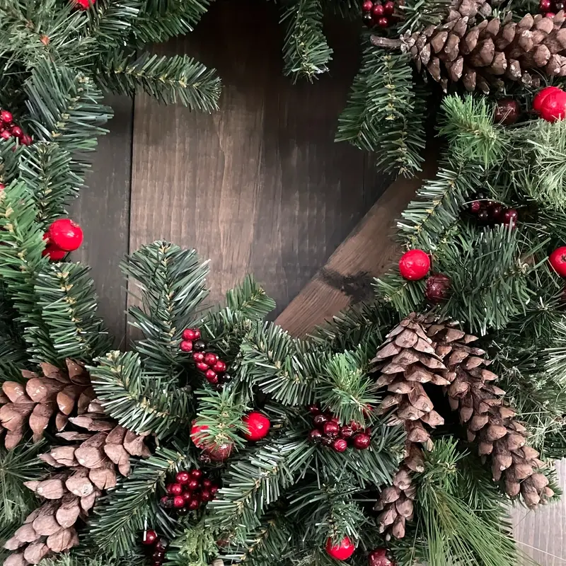 weihnachtskranz haustür winterkranz home kitchen