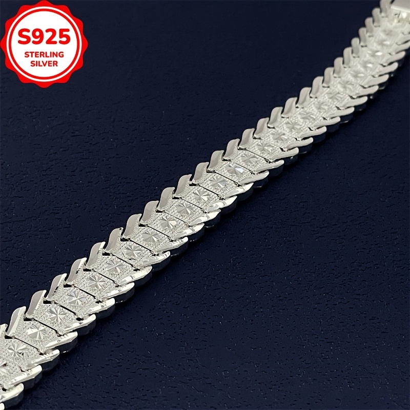 Low Allergy Wide Wave Edge Bracelet, Perfect Gift for Women