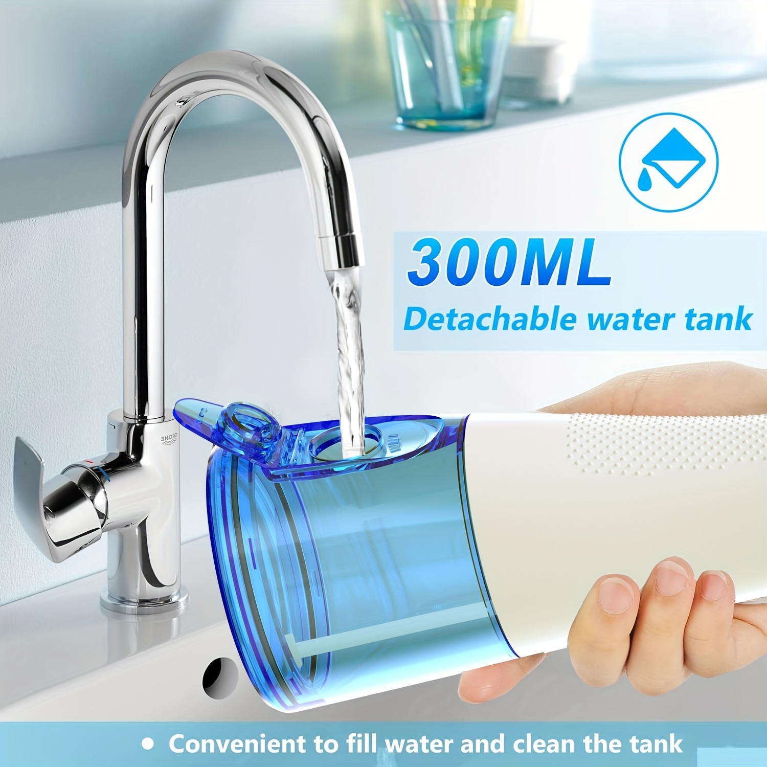 Portable Electric Oral Irrigator with 5 Adjustable Modes