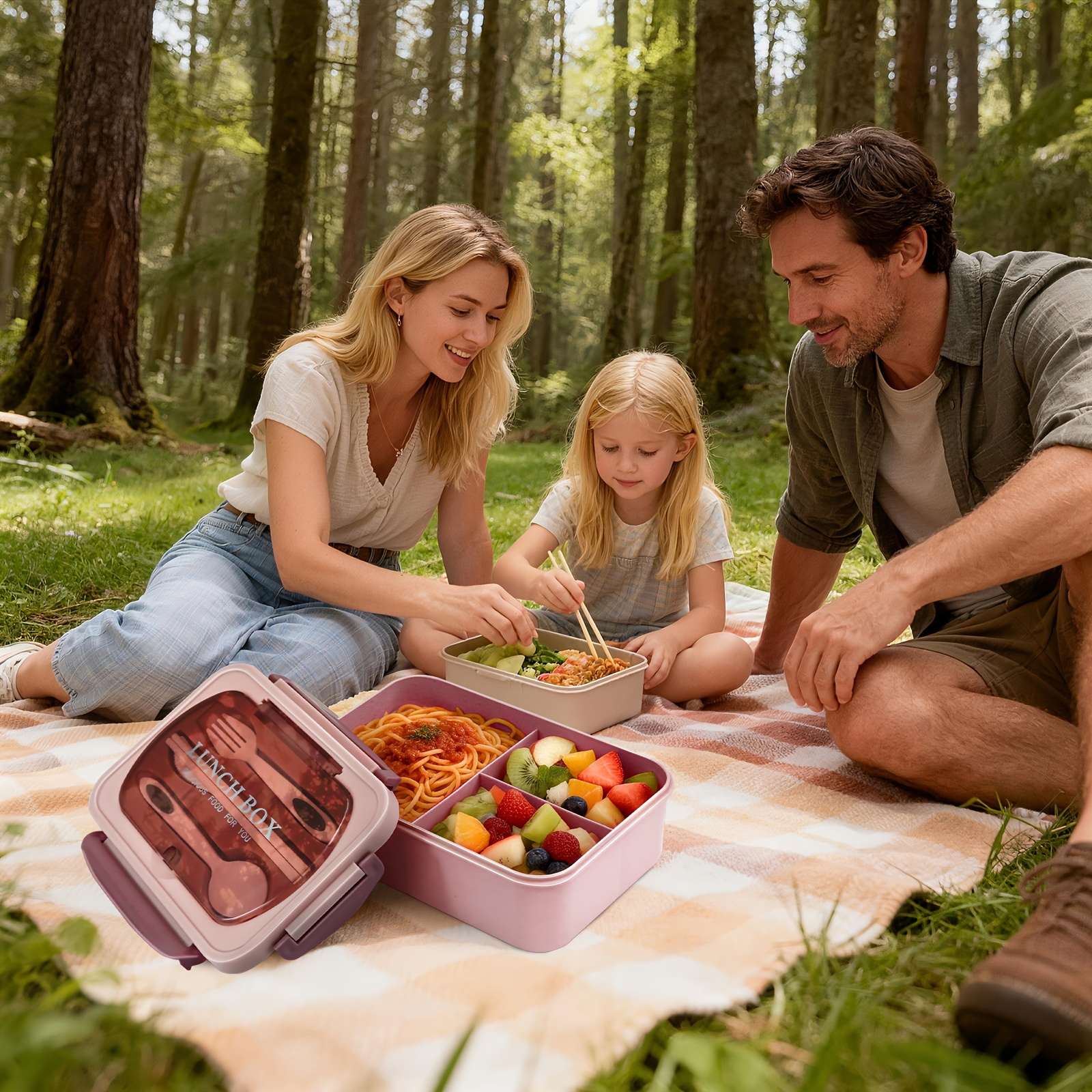 OITUGG Lunch Box 2 Strati - 1550ml Portapranzo per Adulti ufficio