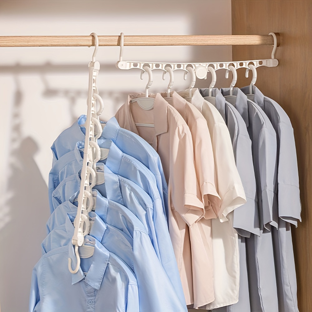 Space Saving Folding Clothes Hanger Portable Multi Temu
