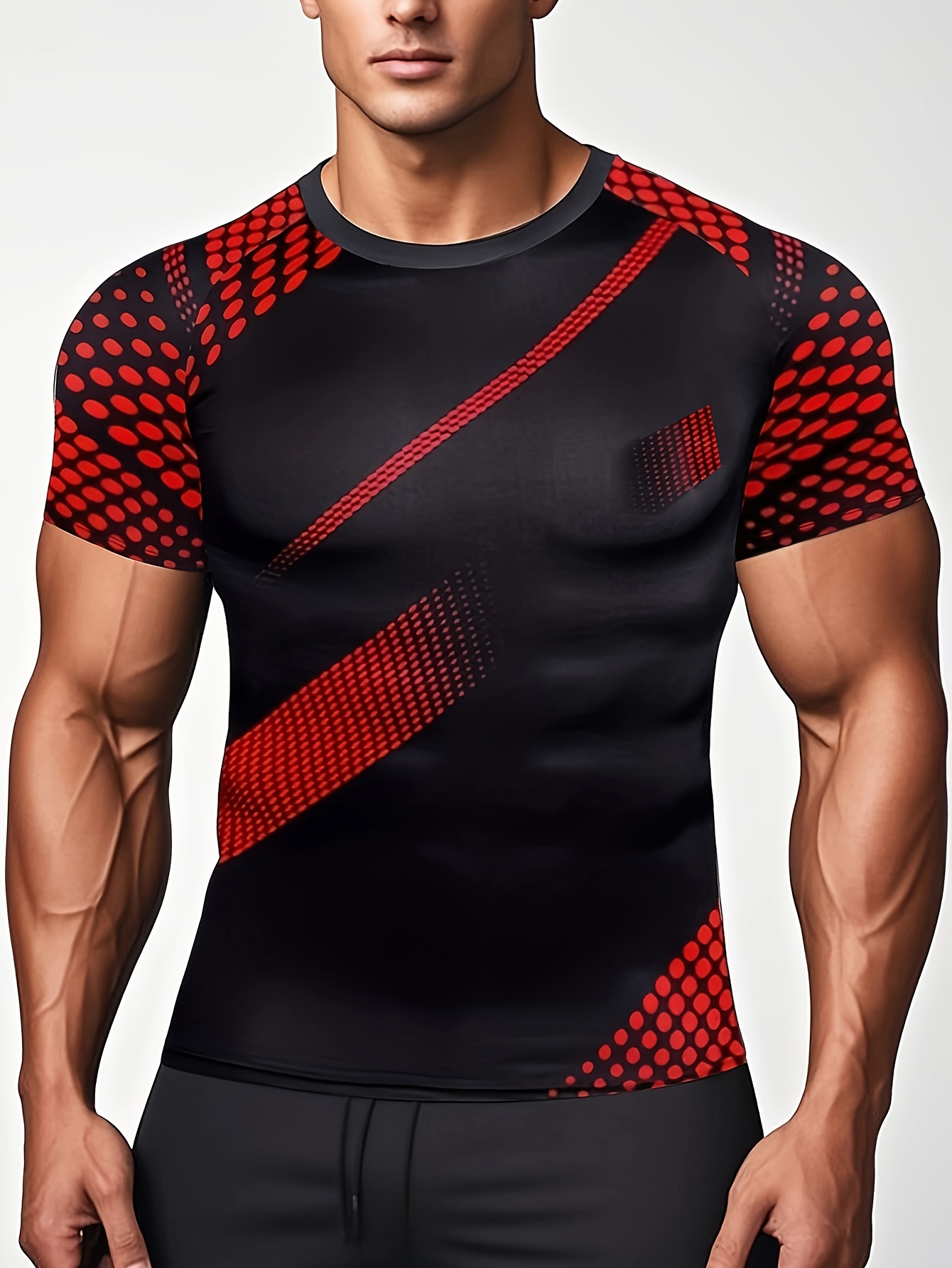 mens plus size compression shirt defining athletic Temu New Zealand