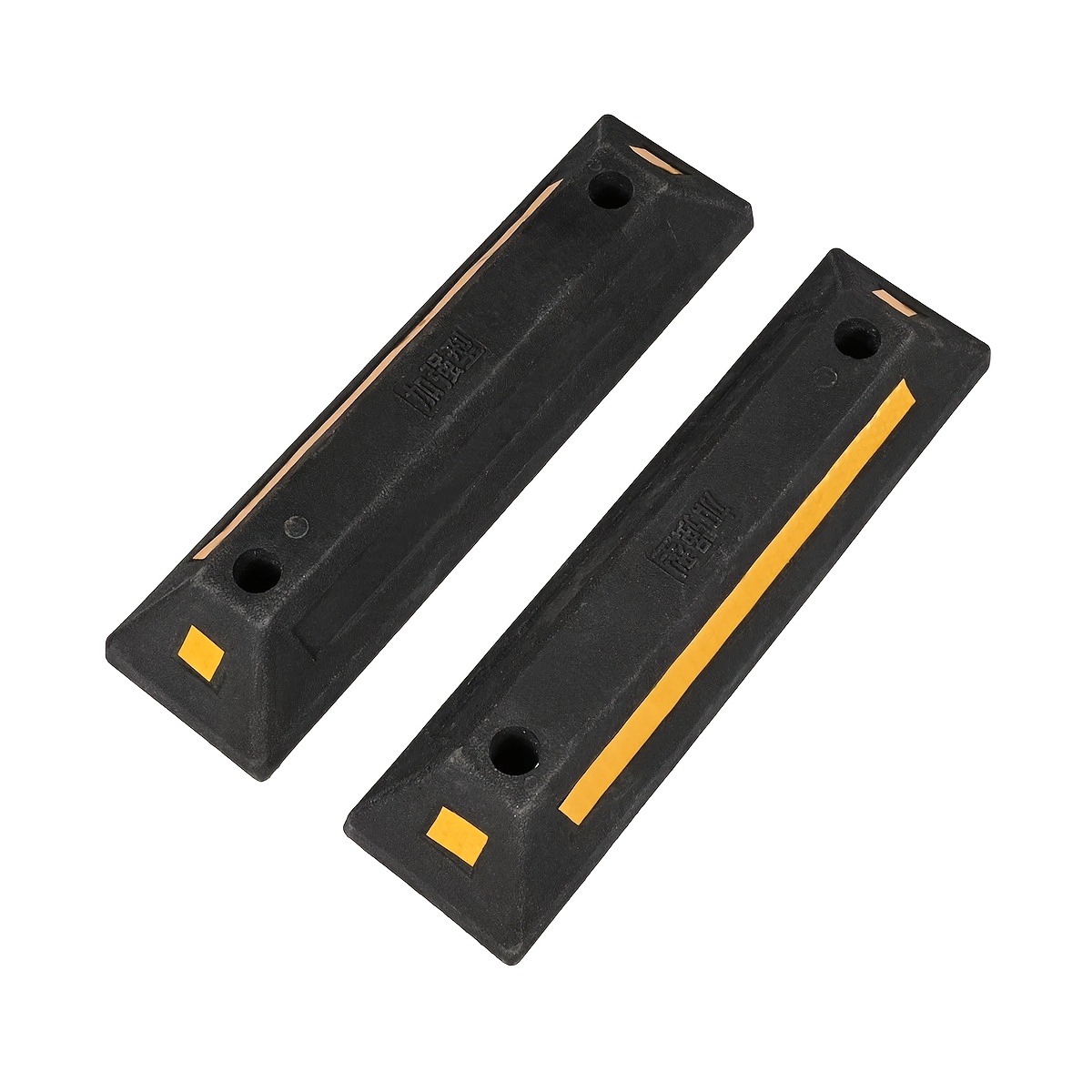 TEMU 2pcs Wheel Stopper Garage Stop Assist Rubber Block Car Truck Van