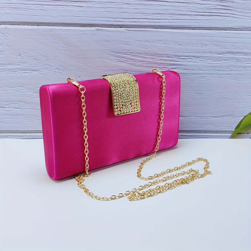 elegante damen clutch strass detail schicke abendtasche in Temu