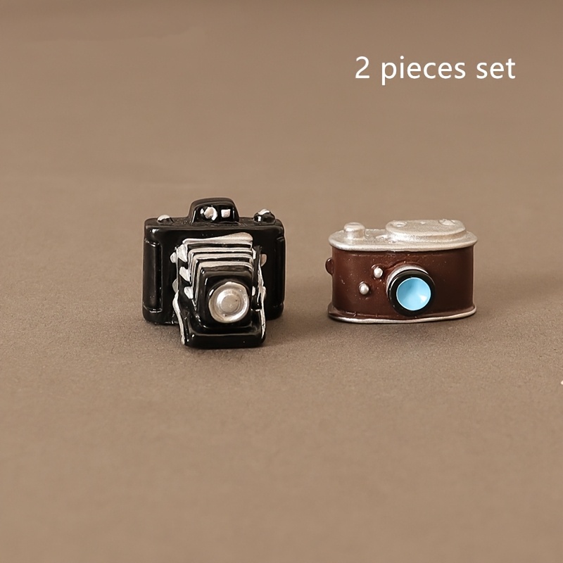 Image of Miniature Retro Camera Set, Classic Vintage Model Accessories For Dollhouse Decor And Props