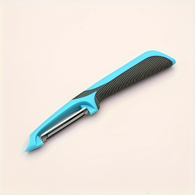 TEMU Stainless Steel Fruit And Vegetable Peeler, Creative And Reusable Potato, , Melon And Carrot Peeler, Kitchen Tool For