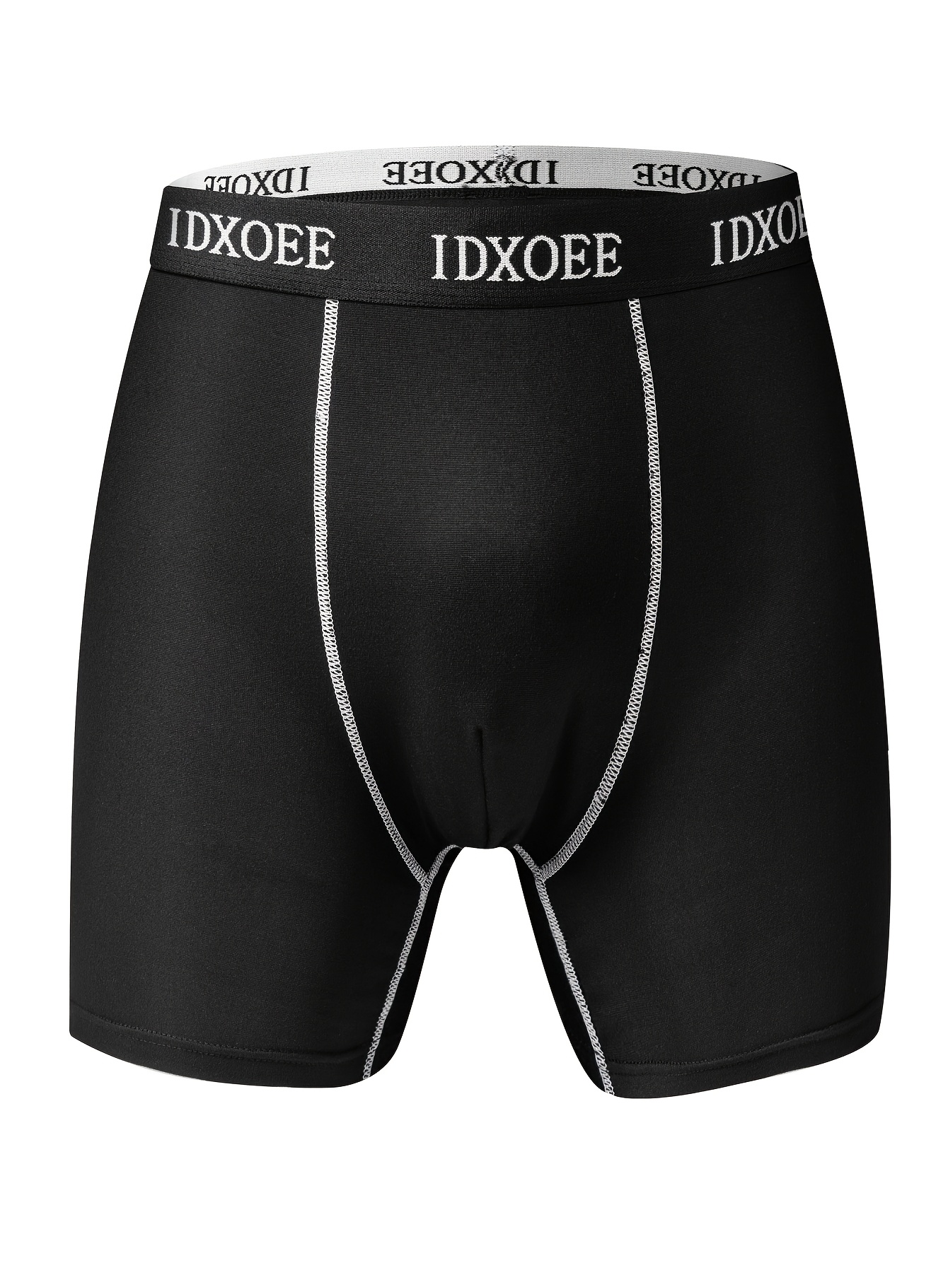 1/3/5pcs Random Men'S Comfortable Slim Shaping Underwear - Breathable, Elastic, Quick Drying, Elastic Waistband, Suitable for Spring Sports, Sports, And Casual Wear - Long Boxer Underwear - Soft, Lightweight, And Moisture Absorbing.