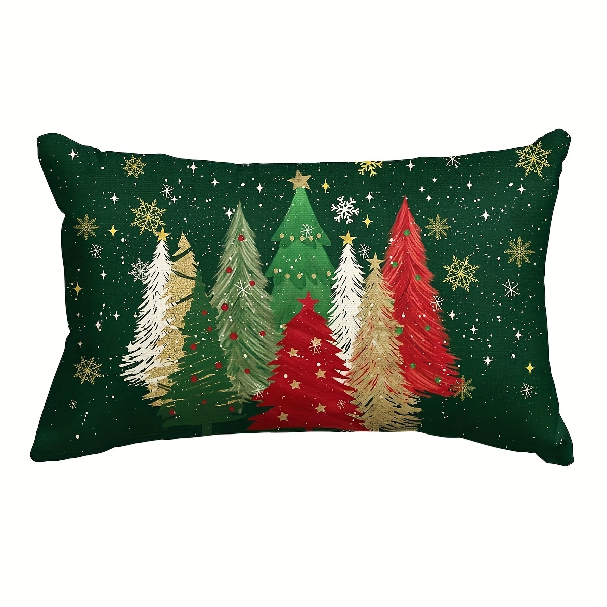 

Housse de Coussin & Arbres, 12x20 Pouces - Housse de Coussin en Lin Décoration de Canapé, Fermeture Éclair, Lavable en