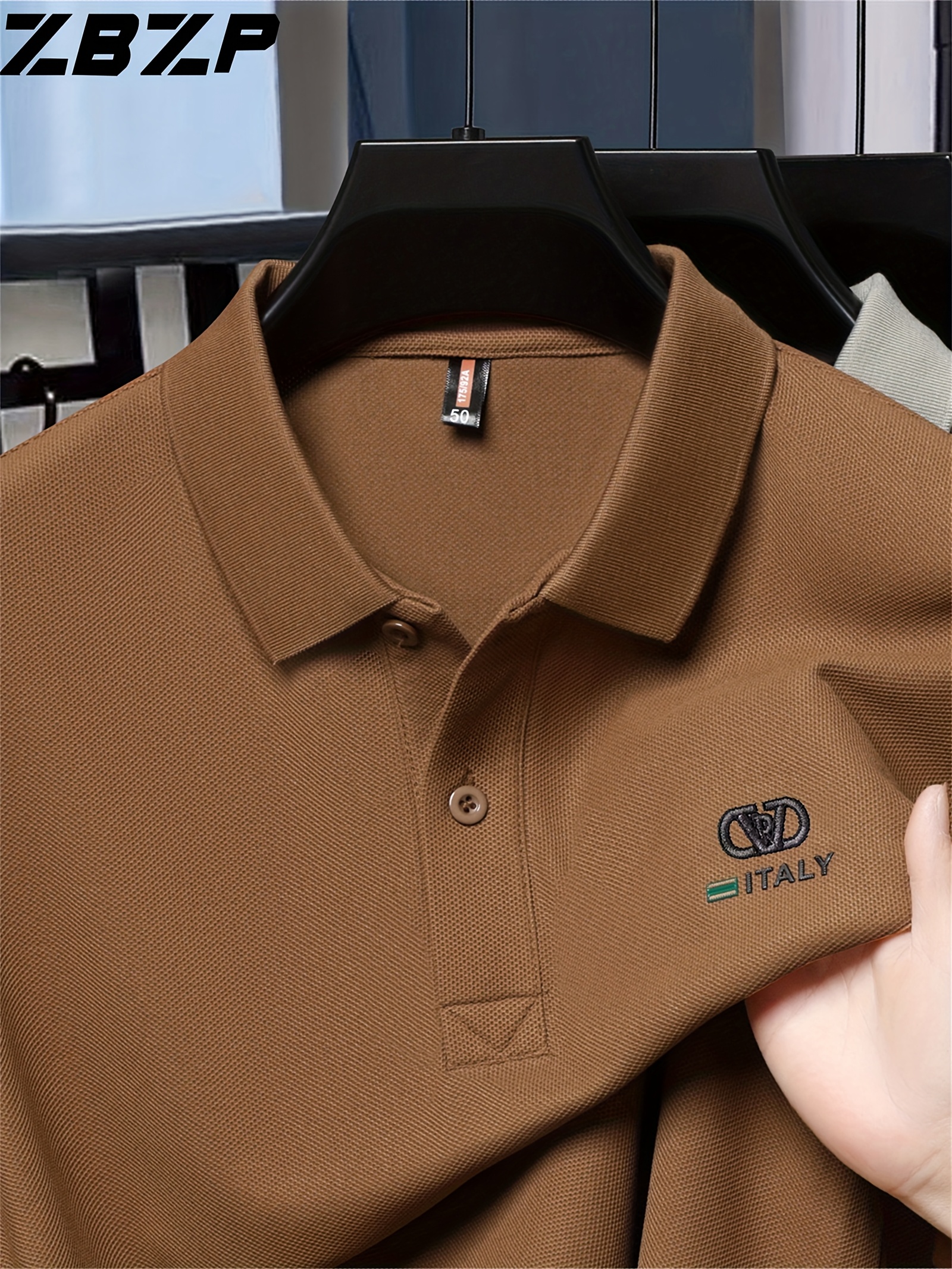 2025 Nueva Camiseta de Algodón Manga Corta para Hombre con Cuello  Verano Casual Negocios JR8610