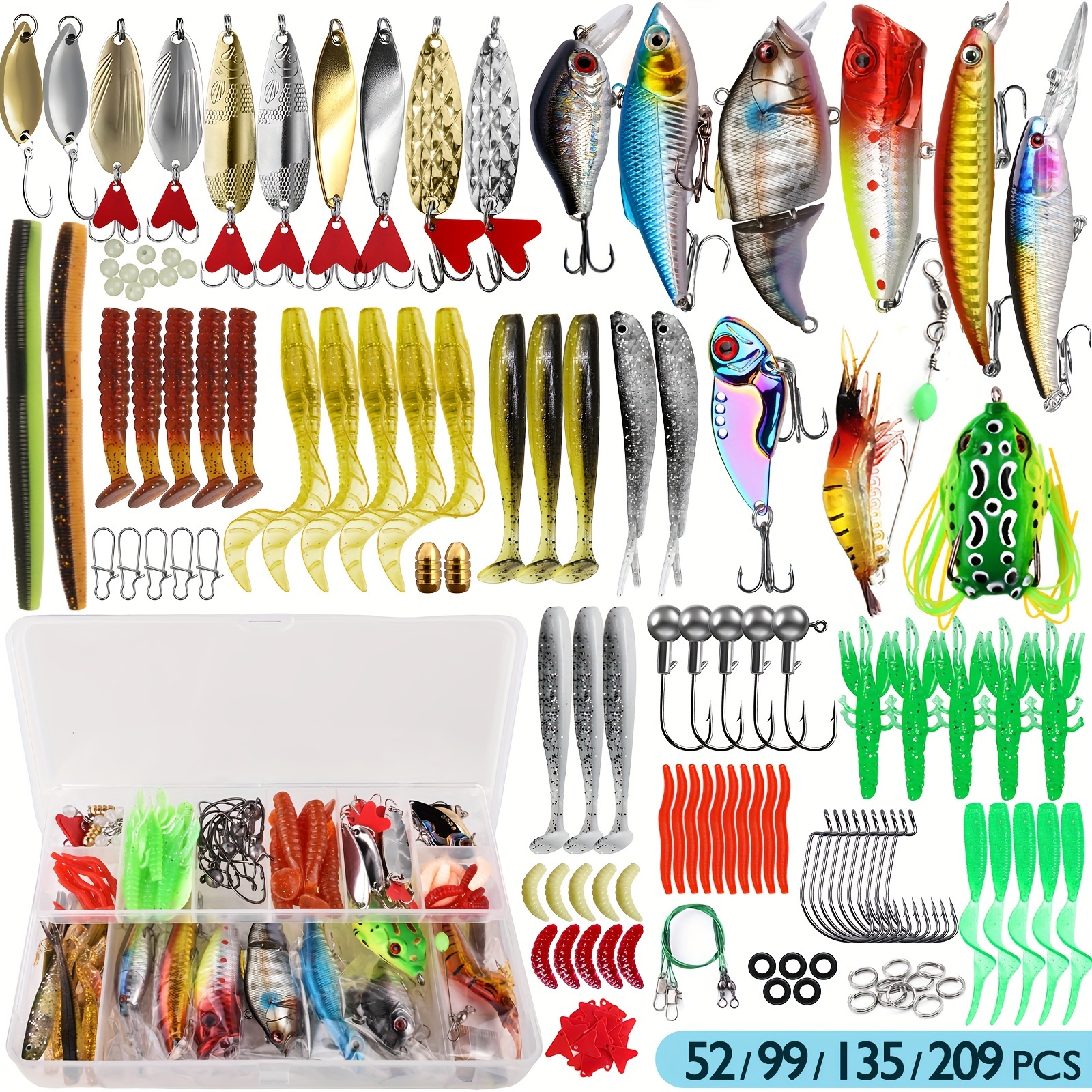 

Lure Set Fake Lure Multi-section Fish Wave Vib Suitable For Freshwater And Saltwater