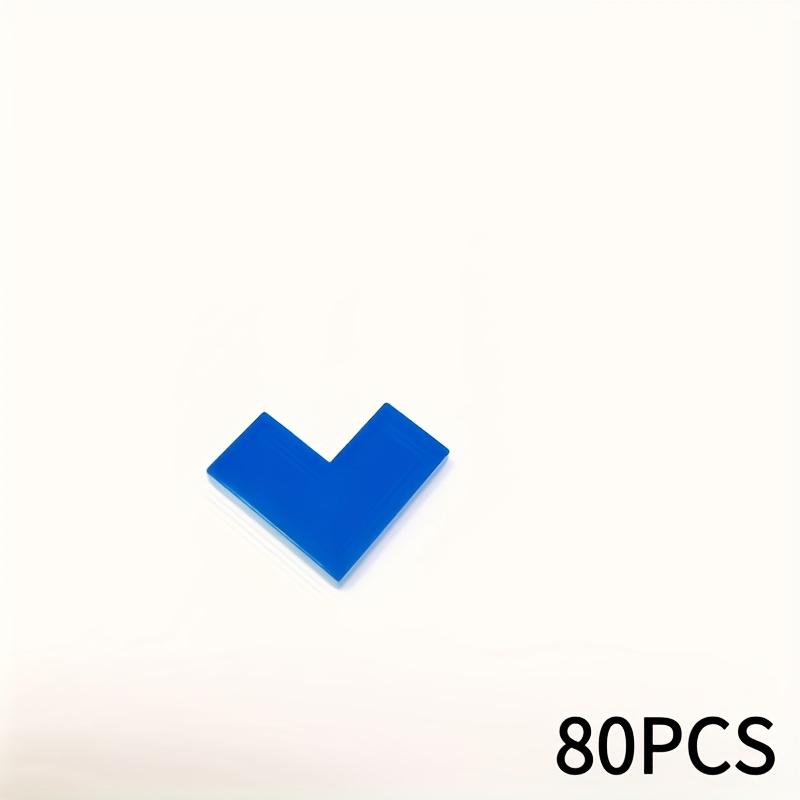 80pcs 2x2L Low Wall Flat Corner Bricks for MOC 147219