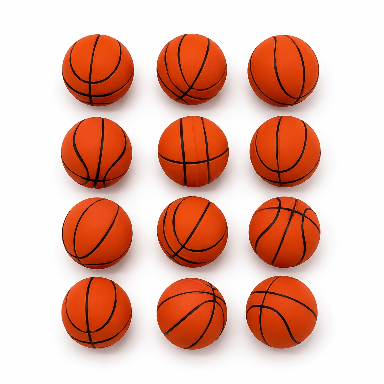 TEMU Lot de 12 balles rebondissantes de pour enfants, rebondissantes en caoutchouc de 25 mm pour cadeaux de fête, remplissages de sachets-cadeaux,