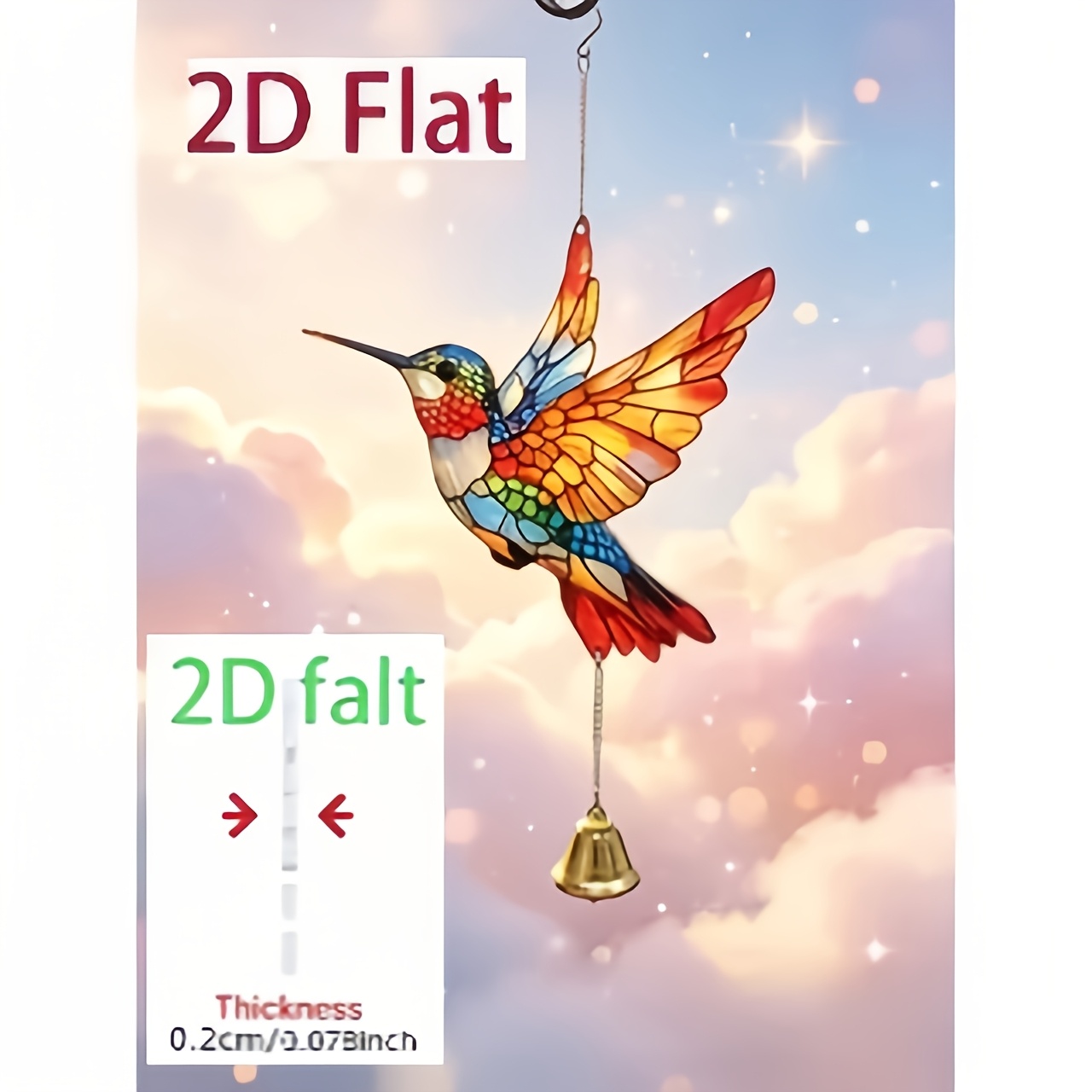 TEMU Hummingbird Wind Chime: A Divine Artifact For Light And Shadow To Enhance Your Home's Ambiance