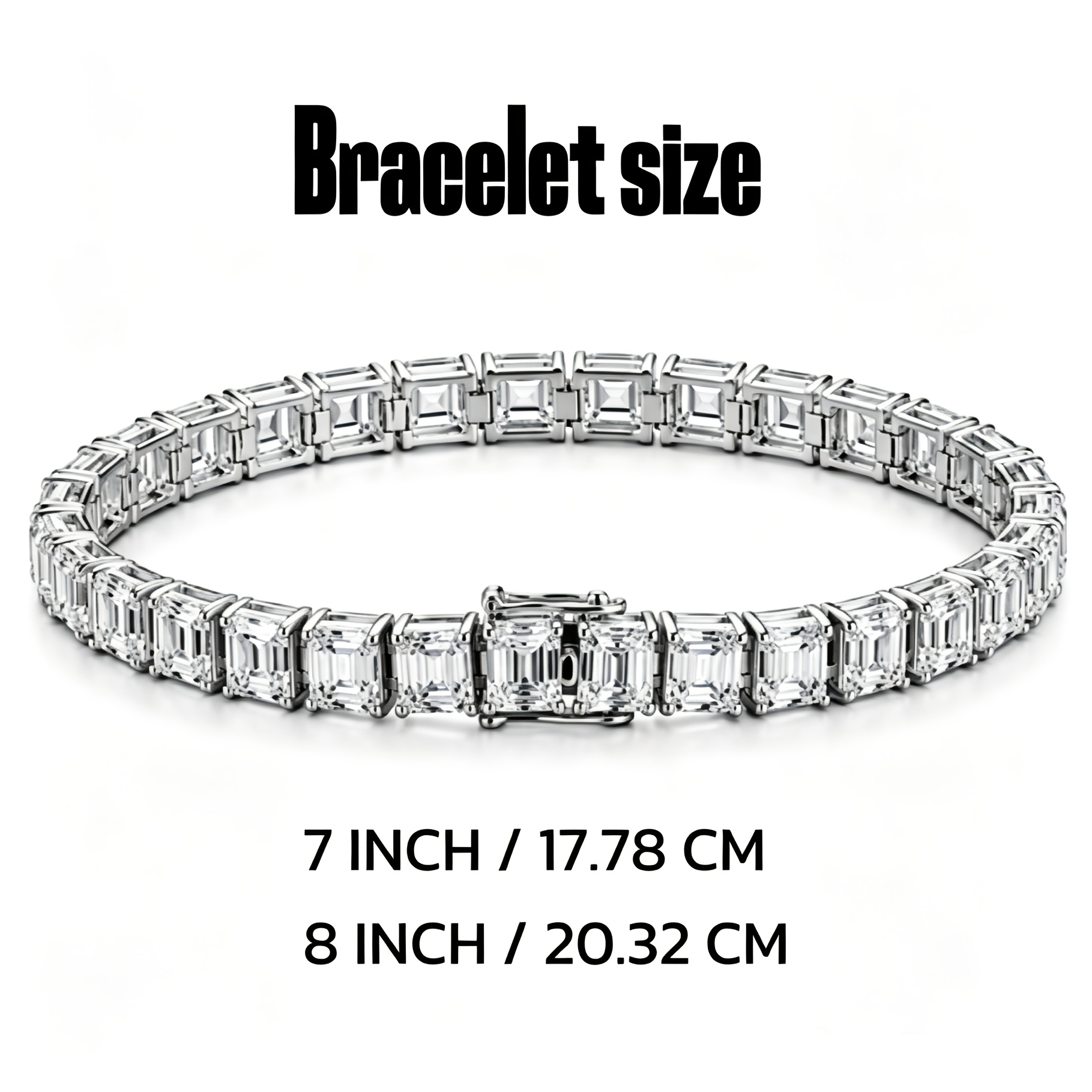 Gra Certified Ladder Cut Moissanite S925 Silver Light Luxury Shining Wrist Accessory Birthday Valentine's Day Mother's Day Anniversary Surprise Gift For