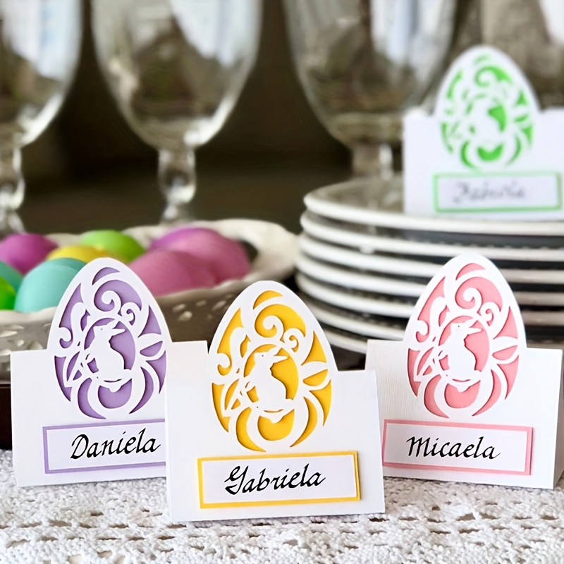 

1pc Easter Bunny Place Card Metal Cut Dies Stencils For Scrapbooking Photo Album Decorative Embossing Diy Paper Cards