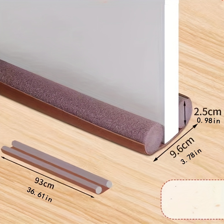 High-Quality Plastic Door Bottom Seal, Soft And Durable, Suitable for Office Furniture, Thickened Anti-Theft, Soundproof And Self-Adhesive Glass Doors And Wooden Door Seals, Home Decoration Windproof And Weatherproof Insulation, Sealant