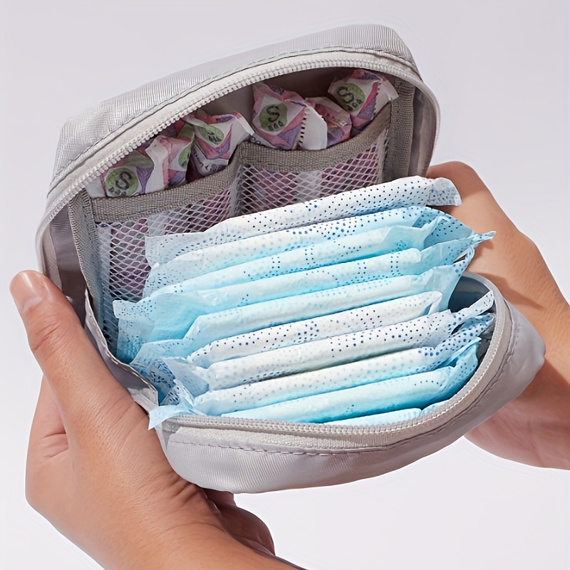 

Sanitary Storage Bag, Menstrual Cup Pad Tampon Feminine Product Pouches Portable Kit Bag , Bag