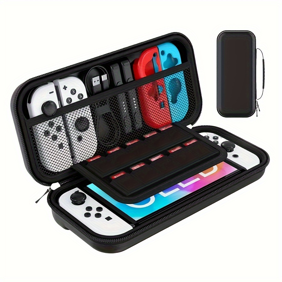 

Travel Case Switch - A Portable Hard Shell Bag For The Switch And Switch Oled, Of Holding 10 Game Cartridges, .