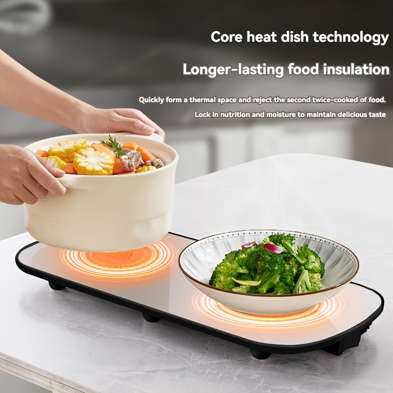 

Us Plug Board For Dishes - Multifunctional, Temperature Food Heater With Heat Dish Technology, Long- Insulation, Ideal For & Daily Use, Pp Material, 110-130v