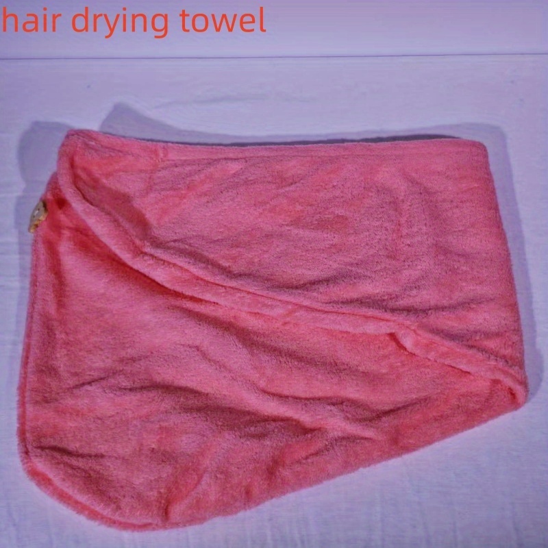 TEMU 1 Bonnet de séchage pour cheveux en ultra-absorbant, couleurs douces, séchage rapide, doux et confortable, convient à tous les types de cheveux.