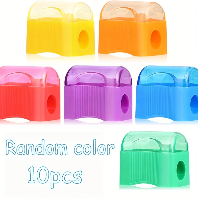 TEMU 10pcs Small Bread Shape Pencil Sharpener - Pencil Protection Pencil Sharpener, To Sharpening Pencils