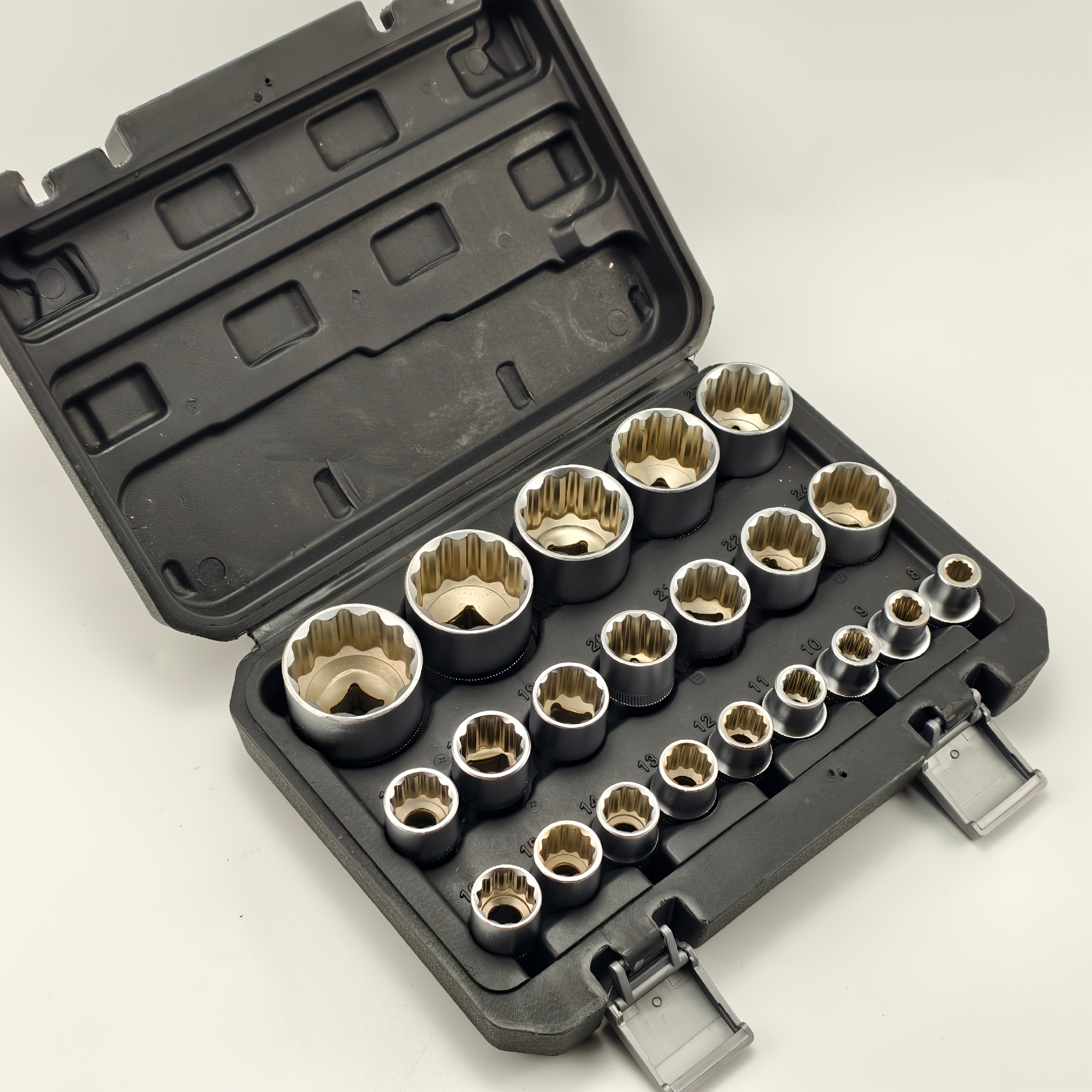 TEMU Set da 21 pezzi di boccole corte a 12 metriche a da 1/2" (8-36mm) | Boccole corte di grado industriale | Kit di utensili per riparazioni auto e