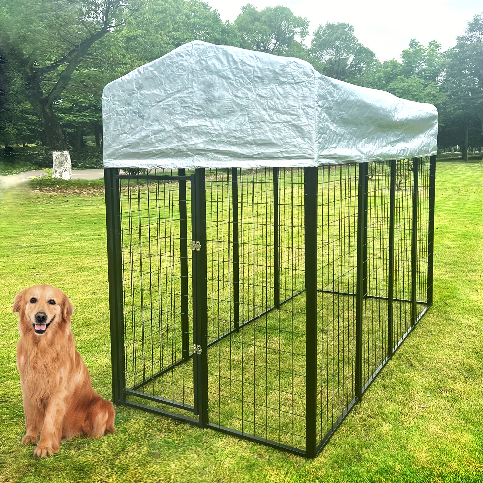 Large Dog Kennel Outdoor Dog Pen Playpen House Heavy Duty Temu