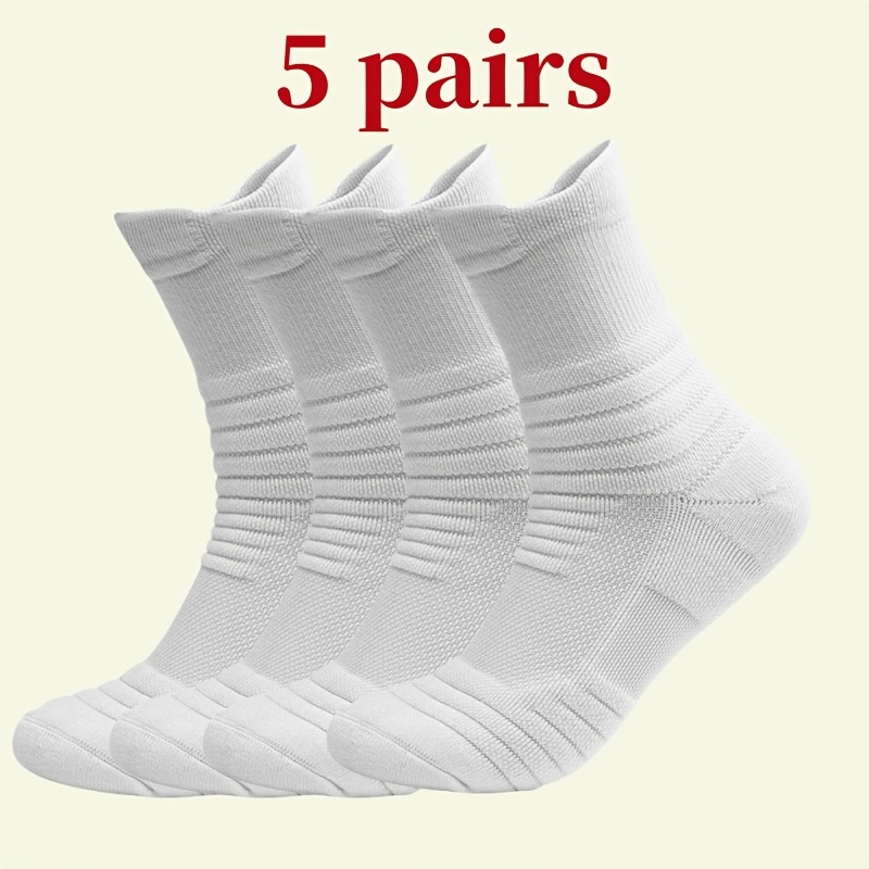 5 Pairs Moisture-Wicking Marathon Running Socks