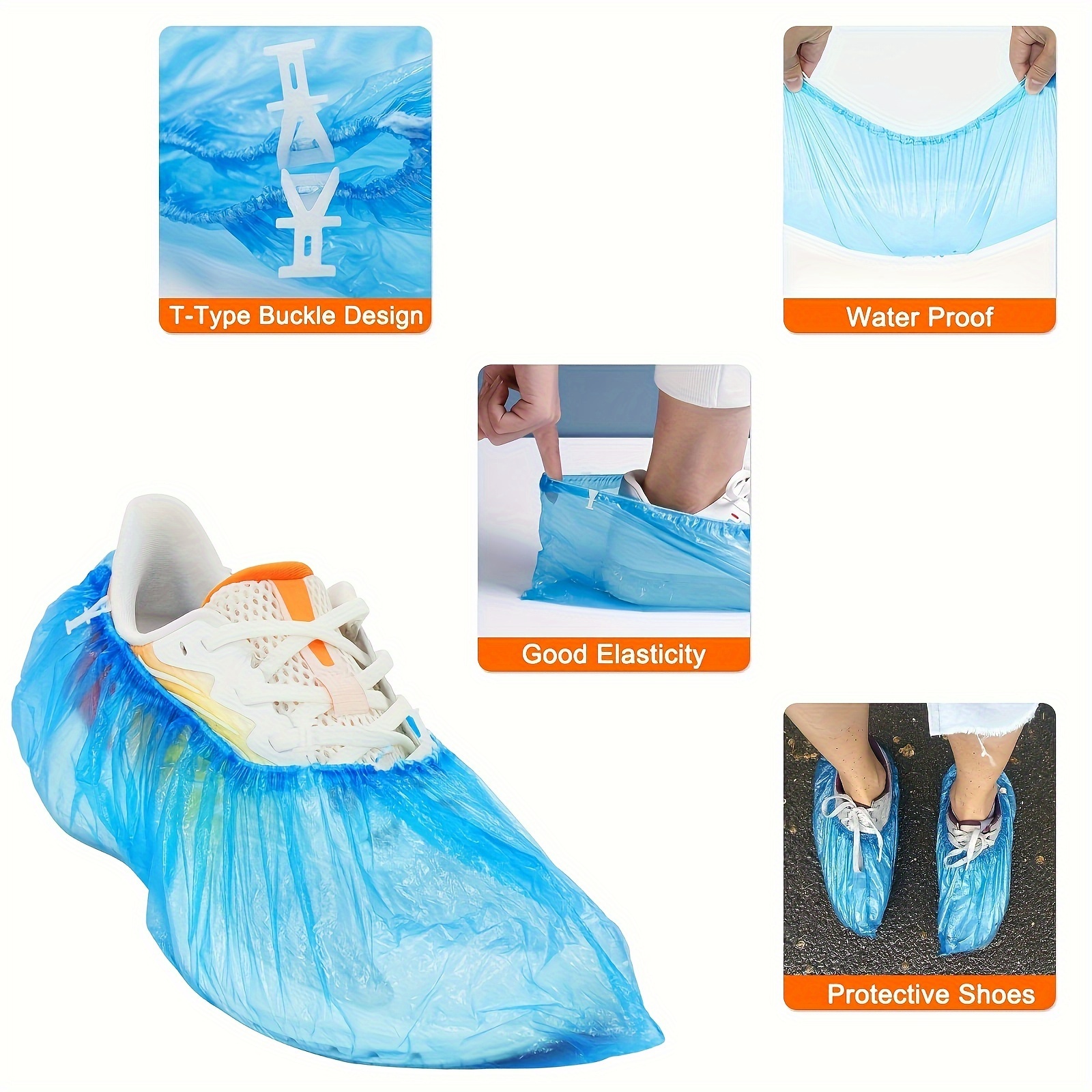 automatic shoe cover dispenser a set of shoe cover machines with 100 disposable plastic boot covers designed to prevent slipping for use in homes shops offices family   and more in a silver color Product details 6