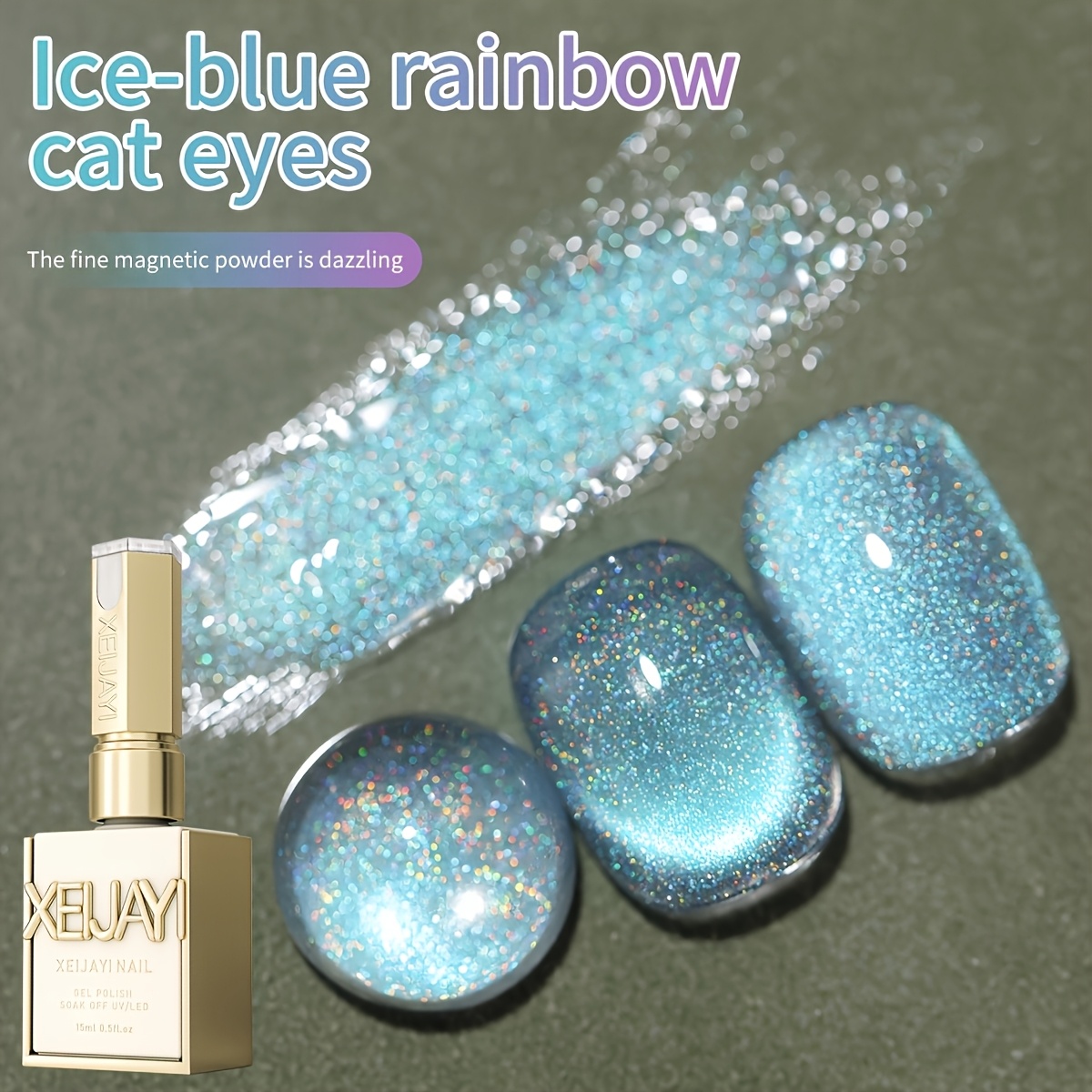 Cat Eye Nail Trends 2025 Holographic Nail Art 15ml Reflective Magnetic Nail Gel Soaking Led Gel Salon Female Nail Art Tools Gel