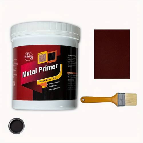 1kg rust converter metal primer black paint for metal automotive seal rust into a stable paintable surface ideal for aluminum fences pipes car parts machinery easy application