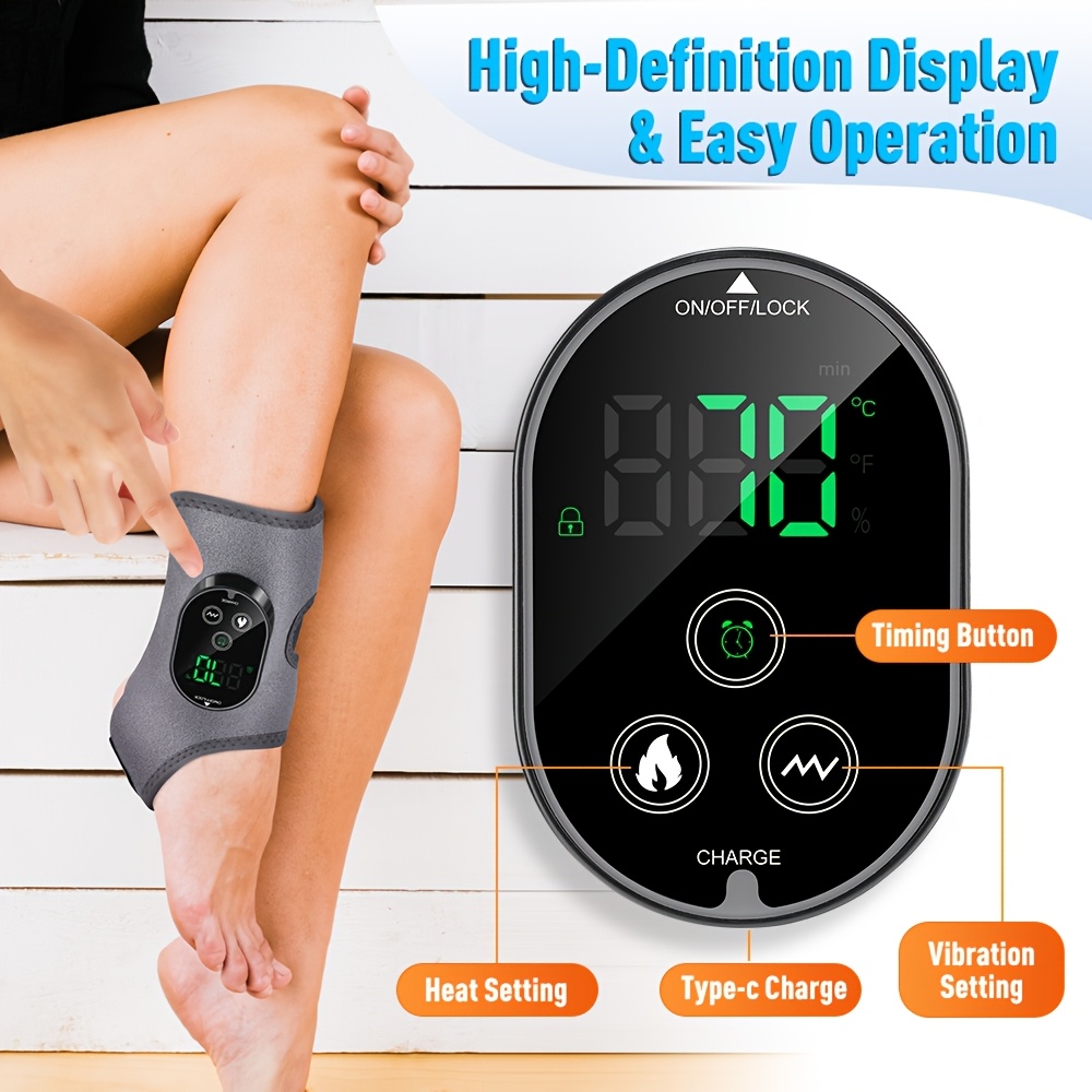 A Multifunctional Foot Massager with Vibration And Heating Features: 3 Massage Modes And 6 Heating Levels; 3000Mah Large Capacity Battery for Long-Lasting Use. an Ideal Gift for Christmas, Mother'S Day, Father'S Day, And for Friends And Elders.