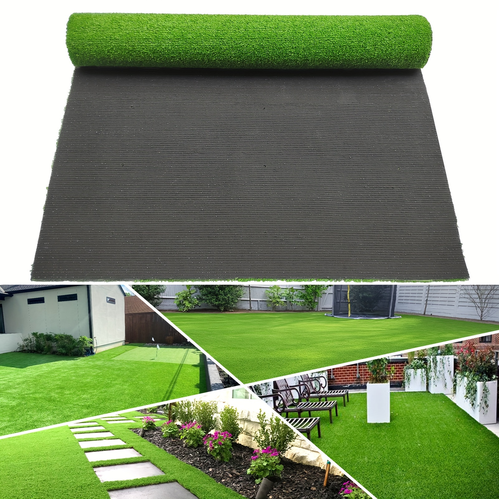 

0.4" Rug Pet Dogs Artificial Grass Turf Area Rug Runner Customized Size Indoor Outdoor Landscape Pet Rug Home Decor