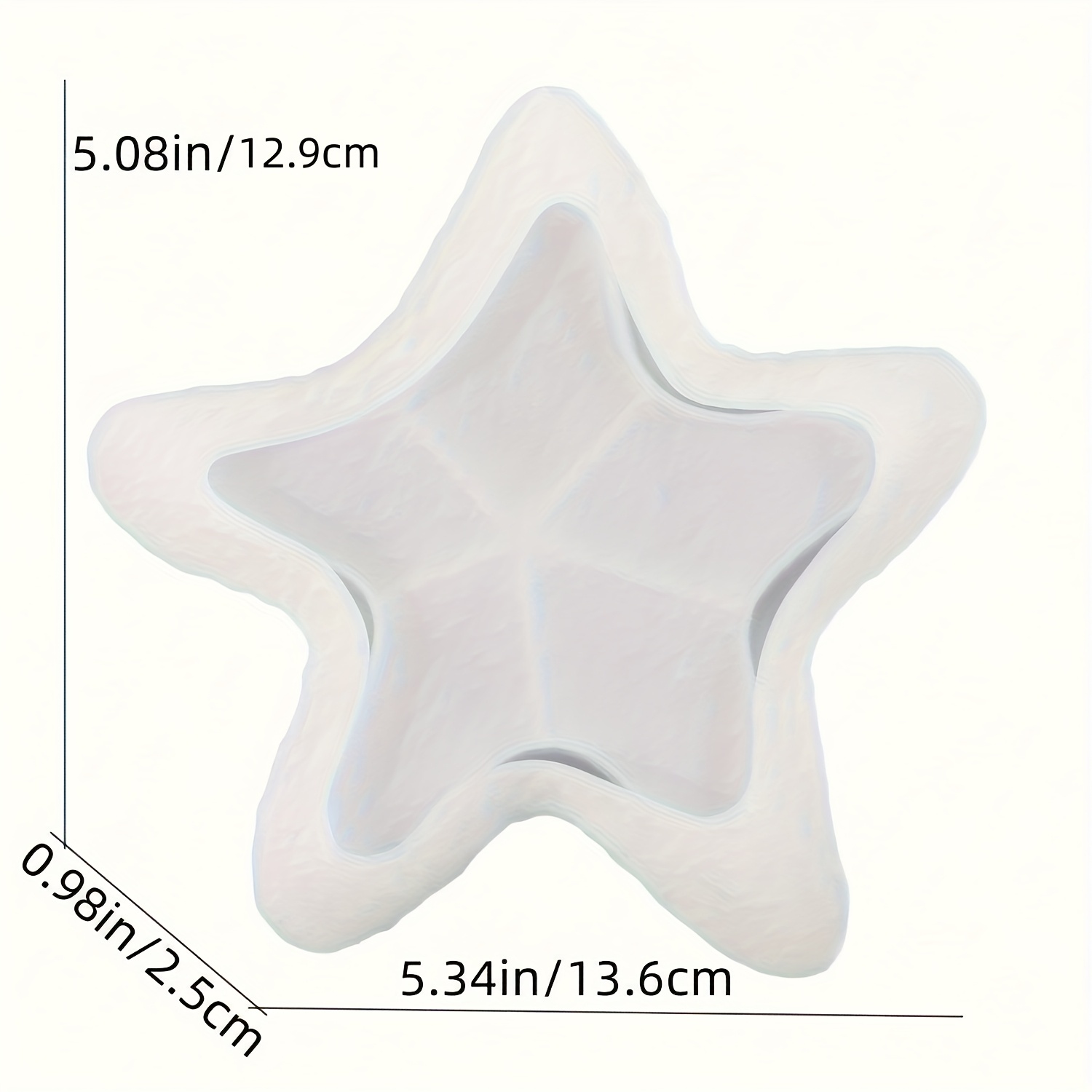 Image of Starfish-shaped Silicone Mold For , Ring Holder & Candy Tray - Perfect For Home Parties & Birthday Decor