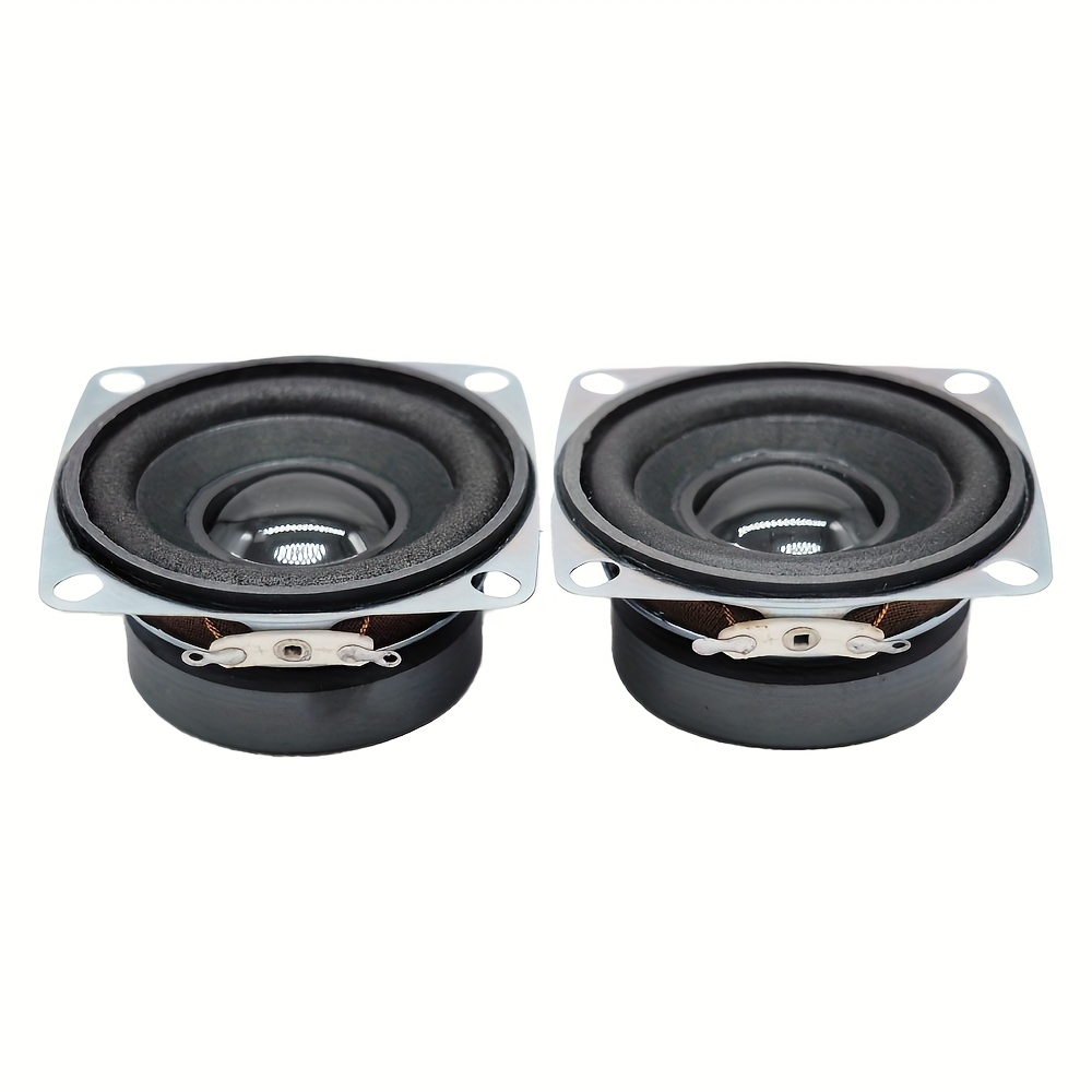 2pcs lots 2inch 4 ohm 3w full range speakers components portable 52mm audio loudspeaker subwoofer diy hifi   stereo sqaure speaker audio interface accessories 0