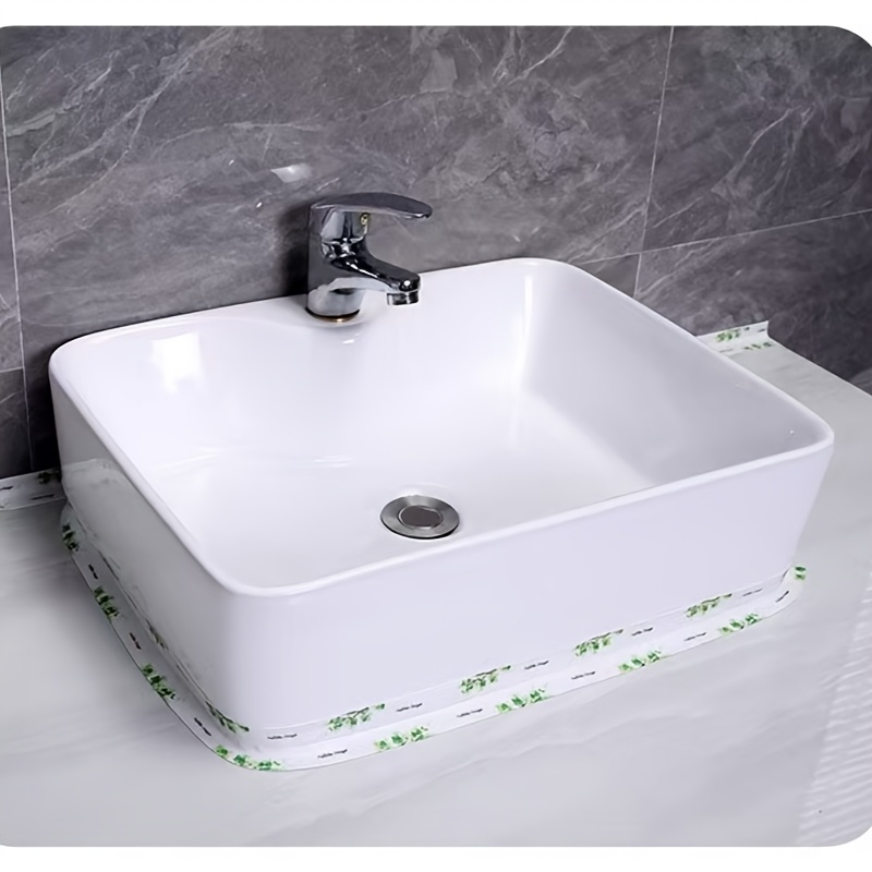 1 roll 125 98 inch pvc self waterproof tape easy to clean durable suitable for home decoration bathroom sink bathtub kitchen beautiful design patterns of cherry green leaves animals and more styles details 7