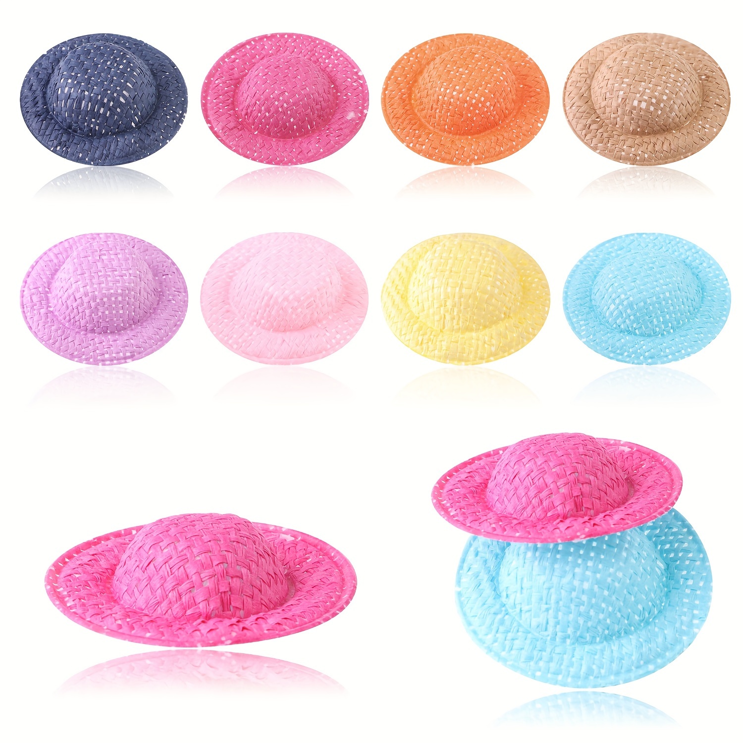 

10pcs 1.97in/5.0cm Multi-color Mini Hat Charms For Diy Jewelry Decoration Accessories